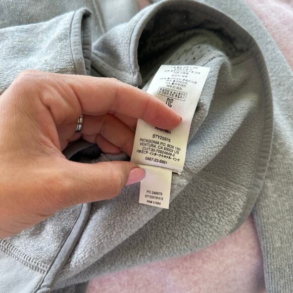 Patagonia Performance Better Sweater Hooded Fleece Jacket Feather Gray XS - Picture 7 of 7